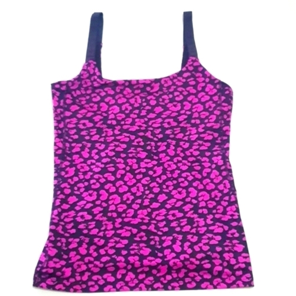 Lululemon Magenta Black Floral Tank top - Picture 4 of 8